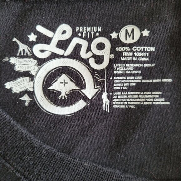 LRG Men's Med Graphic TShirt Scumbag Generation High End Low Lifes EUX Raglan Sl - Picture 5 of 9